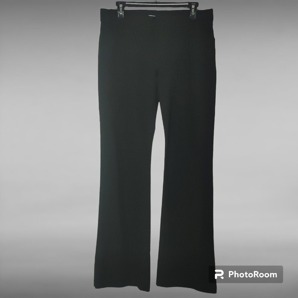 GAP Women's Curvy Black Straight Leg Pants Size 10R Flat Front Stretch